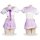 Japanese school uniform set featuring a purple pleated skirt and white blouse with sailor collar, perfect for cosplay or role...