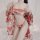 Japanese-style sexy deep v lingerie set - seductive kimono-inspired bedroom outfit featuring floral patterns and elegant desi...