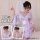 Japanese-style sexy lace kimono robe set featuring sheer chiffon floral design, perfect for women seeking elegant allure.