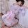 Japanese-style sexy lace kimono robe set - sheer chiffon floral lingerie outfit for women, featuring delicate lace patterns a...