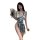 Japanese-style sexy lace kimono robe set for women – bowknot lingerie outfit, costume & roleplay ensemble featuring floral pa...
