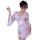 Japanese-style sexy lace kimono robe set featuring sheer chiffon with floral patterns, perfect for women seeking elegant and ...