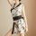 Japanese-style sexy lingerie kimono set featuring a floral bird pattern, perfect for women seeking thin and seductive sleepwe...