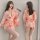 Japanese-style sexy lingerie sleep set – sakura-themed at-home kimono sleepwear, no-remove design, flattering floral pattern,...