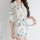 Japanese-style sheer lace robe with floral pattern, delicate design, perfect for intimate wear and sleepwear.