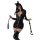 Sexy plus size pvc leather bodycon dress with shiny corset design, featuring a seductive sheath silhouette and cat ear headba...