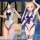 Sexy open-crotch sailor uniform bodysuit with cute design, perfect for anime fans.