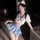 Woman modeling jin xiao pure sailor-style lingerie set with pleated skirt, white top, and cat ears for a playful jk look.