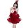 Sexy red dress with bunny ears, perfect for christmas, halloween, and new year costumes. plus size design suitable for curvy ...