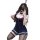 Jk uniform bunny girl lingerie set - student role play sleepwear with suspender skirt