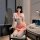 Seductive hot jk uniform lingerie set featuring a sailor-style top with a bow tie and matching skirt, perfect for intimate pl...