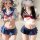 Jk uniform role play set featuring sexy pleated mini skirt and matching top, perfect for couples looking for an intimate expe...