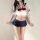 Sexy jk uniform role play set featuring a pleated mini skirt and matching top, perfect for couples looking for playful and st...