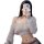 A woman models a stylish jk uniform sexy lingerie set, featuring a plaid mini skirt paired with a low-neck sweater, showcasin...