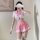 Jk uniform set for women - cute sailor style school outfit with pink pleated skirt, airline hostess inspired costume