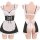 Juhuo sexy lingerie set - cute maid costume with backless straps, sweet & alluring cosplay outfit for women