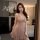 Juhuo sheer lace sleep dress - sexy mesh camisole slip nightgown with halter neck & cut-out detail