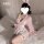 Kawaii bunny maid costume - japanese-style sexy sleep robe with bow & rabbit print, cute & alluring lingerie set