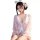 A woman wearing a pink kawaii bunny maid costume, featuring a japanese-style sexy sleep robe with bunny prints, cute design, ...