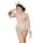 A woman models a pink kimono-style lingerie set featuring bunny ears, perfect for couples intimate wear with a touch of elega...