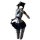 Kouni sexy lace bodysuit with skirt - cute jk-style sleepwear set, featuring removable bra and ultra-short skirt outfit.