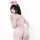 Sexy anime nurse cosplay costume featuring an open-crotch pvc bodysuit with hidden snap closure and a cute pink nurse cap.