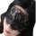 Elegant black lace blindfold set for adults, featuring intricate floral patterns, perfect for sensory play and intimate linge...