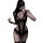 Sexy sheer lace bodysuit with open crotch design, perfect maid costume for women. elegant and provocative erotic lingerie.