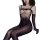 Sexy lace bodysuit with sheer mesh and glossy black stockings, perfect for intimate wear.