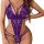Luxury lace bodysuit featuring intricate cut-outs and tie-strap design, perfect for women seeking elegant and sexy european-s...