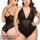 Black lace bodysuit for women, plus size erotic lingerie set with sheer mesh detailing.