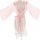 Lace bridal sleepwear set - plus size sheer hanfu-inspired robe, kimono & chemise nightgown ensemble