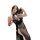 Lace heart neck strap nightgown - embroidered sheer mesh seductive sleep dress with side slits