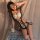 Seductive lace maid costume for women featuring sheer design and intricate detailing, perfect for an elegant yet daring look.