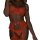 Lace mesh sensual babydoll set for women – sheer romantic lingerie with eyelash trim & cross-stitch detail