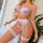 Premium lace push-up bra set featuring sexy thong and tied-strap design, perfect for women seeking elegant and stylish linger...