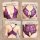 Purple lace seductive bodysuit for women featuring backless design, open-crotch detail, and floral embroidery in european sty...