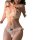 Lace sexy lingerie set - open-crotch bra & panty, featuring delicate lace details and black bows, perfect for passionate nigh...