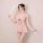 Lace sexy sleepwear set - adorable sheer nightgown with side slit, thin mesh lounge wear for women