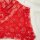 Red lace sheer bodysuit featuring floral patterns, perfect for women seeking sexy european style erotic lingerie with full-bo...