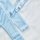 Light blue lace sheer bodysuit detail with adjustable straps, showcasing delicate fabric design for womens intimate wear.