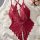 Lace sheer bodysuit for women featuring intricate floral patterns, elegant design, and delicate lace details, perfect for int...