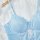 Lace sheer bodysuit featuring delicate floral patterns, elegant design with soft blue straps, perfect for intimate wear.