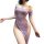 Lace sheer off-shoulder bodysuit dress, elegant design with delicate lace details, perfect for sexy sleepwear and pure tempta...