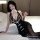 Lace sheer seductive sleepwear set featuring a provocative kimono-style design with lace details and plunging neckline.