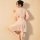 Sexy sheer lace sleeve chiffon robe set, elegant japanese-style loungewear, delicate design perfect for intimate at-home outf...