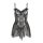 Lace temptation babydoll nightgown set - sheer sexy uniform style sleepwear for women