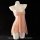 Soft pink lace chemise with underwire push-up cups and flowing skirt on mannequin.