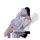 Woman in lace trim lingerie sleep set with sheer slip dress and tight-fit seductive nightwear, lounging on a chair.