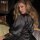 Sexy black satin robe with lace trim, elegant design perfect for womens sleepwear and lingerie sets.